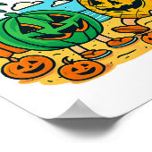 Funny Summerween Niedliche Wassermelone und Ananas Poster (Ecke)