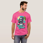 Funny Summerween Vibes Grim Sensenmann Sommerurlau T-Shirt (Vorne ganz)