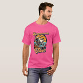 Funny Summerween Vibes Summer Skeleton Beach Chill T-Shirt (Vorne ganz)