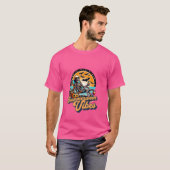 Funny Summerween Vibes Summer Skeleton Beach Chill T-Shirt (Vorne ganz)