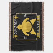 Funny Sumo Wrestler Decke (Vorderseite Vertikal)