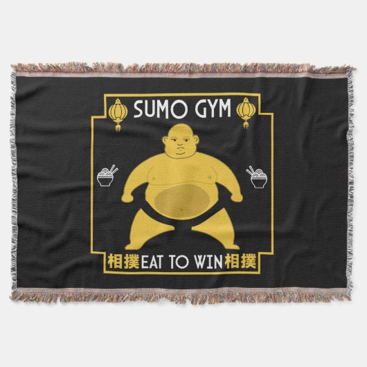 Funny Sumo Wrestler Decke (Vorderseite)