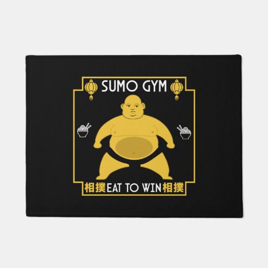 Funny Sumo Wrestler Fußmatte (Vorderseite)