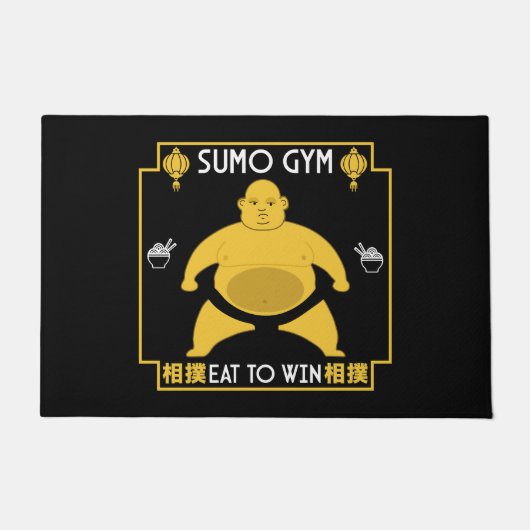 Funny Sumo Wrestler Fußmatte (Vorderseite)