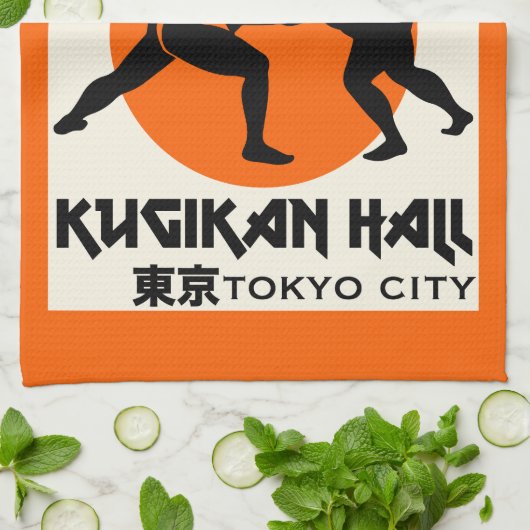 Funny Sumo Wrestler Geschirrtuch (Gefaltet)