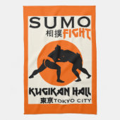 Funny Sumo Wrestler Geschirrtuch (Vertikal)