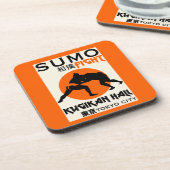 Funny Sumo Wrestler Getränkeuntersetzer (Linke Seite)