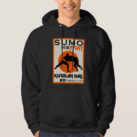 Funny Sumo Wrestler Hoodie (Vorderseite)