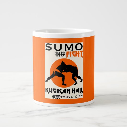 Funny Sumo Wrestler Jumbo-Tasse (Vorderseite)