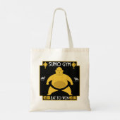 Funny Sumo Wrestler Tragetasche (Rückseite)