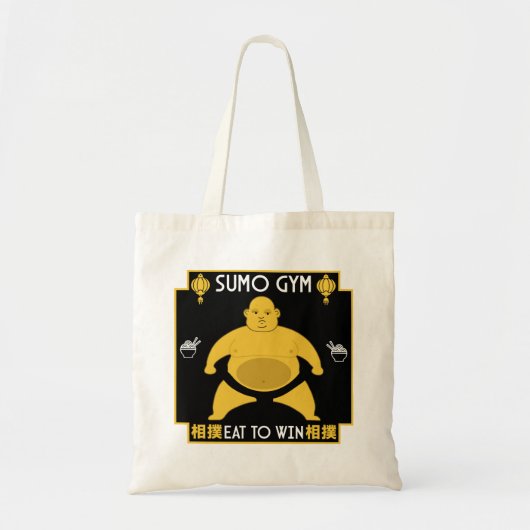 Funny Sumo Wrestler Tragetasche (Vorne)