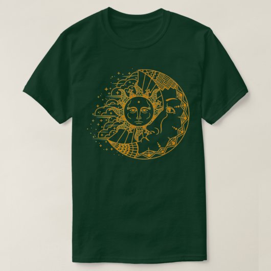 Funny Sun Moon Astrologie Astronomin Männer T-Shirt (Design vorne)