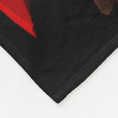 Funny Sun Smart Meerkat unter dem Regenschirm, Fleecedecke (Ecke)