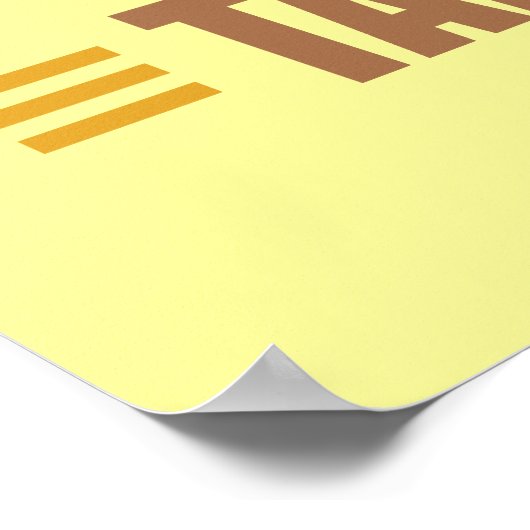 Funny Sun Tanning Poster (Ecke)