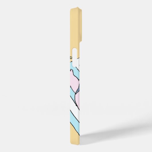 Funny Sunbaden Couple Cartoon Seaside Art Case-Mate iPhone Hülle (Rückseite / Rechts)