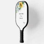 Funny Sunblumen Fool Ya Brauch Pickleball Schläger (Links)