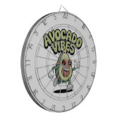 Funny Sunglasses Avocado Dartscheibe (Vorderseite Links)