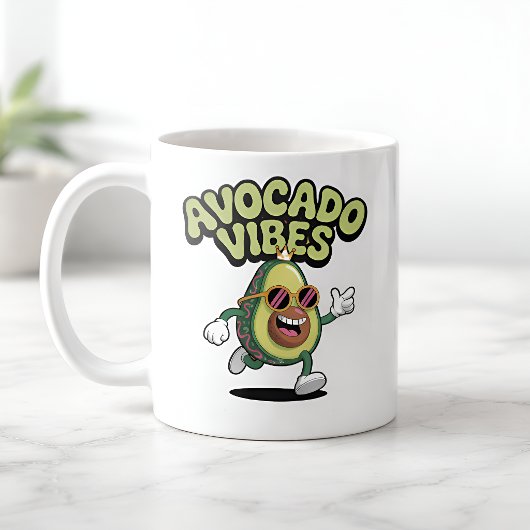 Funny Sunglasses Avocado Kaffeetasse
