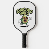 Funny Sunglasses Avocado Pickleball Schläger (Rückseite)