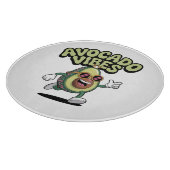 Funny Sunglasses Avocado Schneidebrett (Ecke)