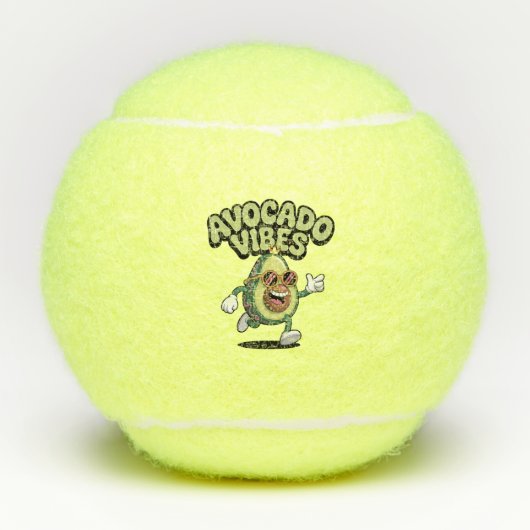 Funny Sunglasses Avocado Tennisbälle (Vorderseite)