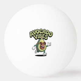Funny Sunglasses Avocado Tischtennisball