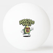 Funny Sunglasses Avocado Tischtennisball (Rückseite)