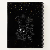 Funny Sunset Grid Cat Lover Teacher Notizblock (Rückseite)