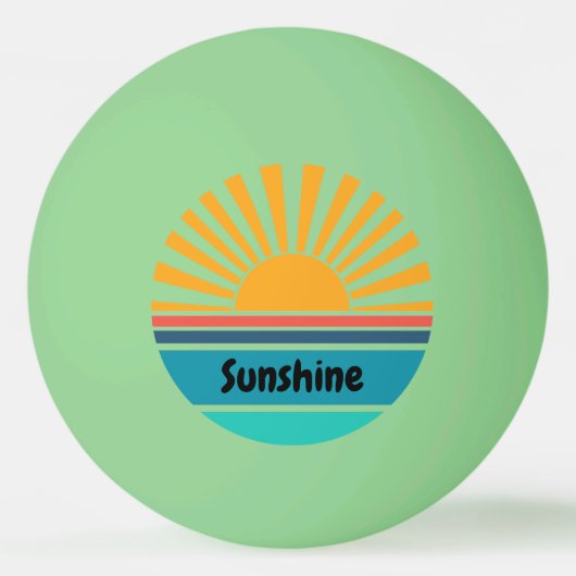 Funny Sunshine Tischtennisball (Vorderseite)