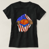 Funny Super Banker Hero Job T-Shirt (Design vorne)