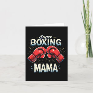Funny Super Boxing Mama Fighter Boxliebhaber Desi Karte