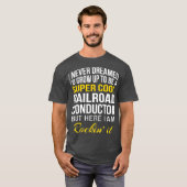 Funny Super Cool Railroad Conductor Tshirt Geschen (Vorne ganz)