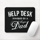 Funny super dad help desk Father's day gift Mousepad (Mit Mouse)