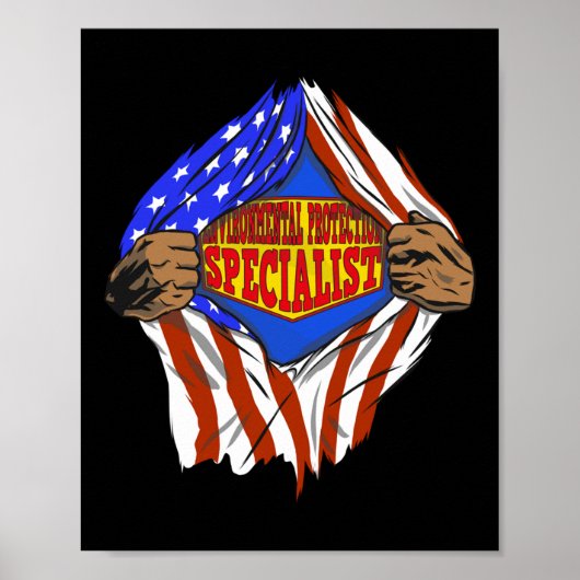 Funny Super Environmental Protection Specialist He Poster (Vorne)