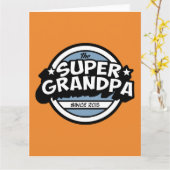 Funny Super Grandpa Karte (Gelbe Blume)