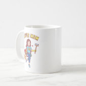 Funny Super Mama Kaffee Tasse (Vorderseite Links)