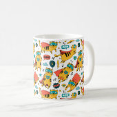 Funny Superhero Cat Kaffeetasse (VorderseiteRechts)