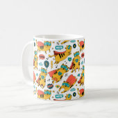 Funny Superhero Cat Kaffeetasse (Vorderseite Links)