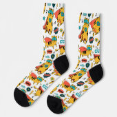 Funny Superhero Cat Socken (Linkes Detail)