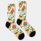 Funny Superhero Cat Socken (Rechts)