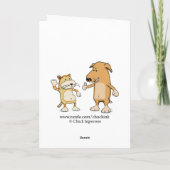 Funny Superhero Geburtstagkarte Karte (Rückseite)