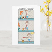 Funny Superhero Geburtstagkarte Karte (Gelbe Blume)