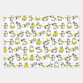 Funny Superhero Pig Wrapping Paper Set 3 Geschenkpapier Set (Vorderseite)