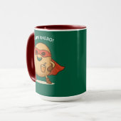 Funny Superhero Potato Cartoon Graphic Combo Mug Tasse (Vorderseite Links)