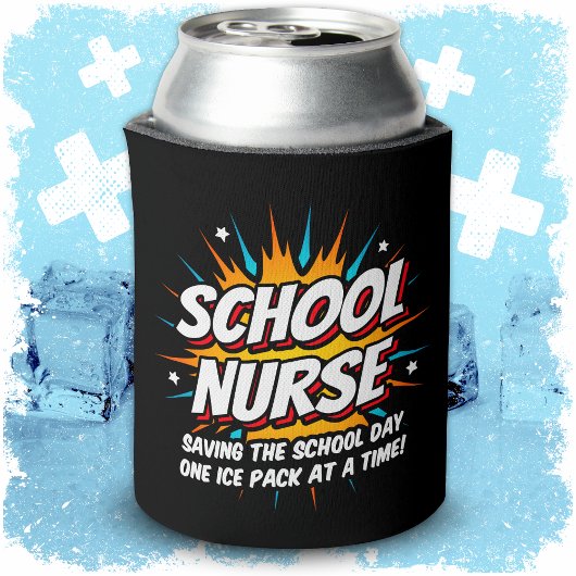 Funny Superhero School Nurse Apprecision Dosenkühler
