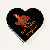 Funny Superhero Türkei nicht heute Pilgrim Notizblock (Vorderseite)