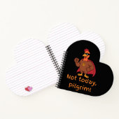 Funny Superhero Türkei nicht heute Pilgrim Notizblock (Innenseite)