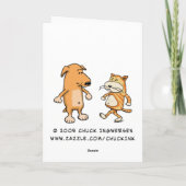 Funny Superhero Vater Vatertag Karte (Rückseite)