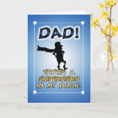 Funny Superhero Vater Vatertag Karte (Gelbe Blume)