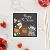 Funny Supernatural Happy Halloween Costume Party Serviette (Beispiel)